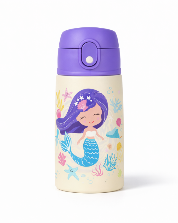 Bidon termiczny SOVENTI Syrenka Mermaid 400ml dla dziewczynek