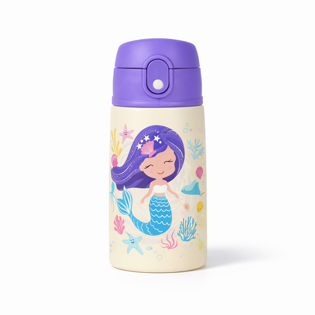 Bidon termiczny SOVENTI Syrenka Mermaid 400ml dla dziewczynek