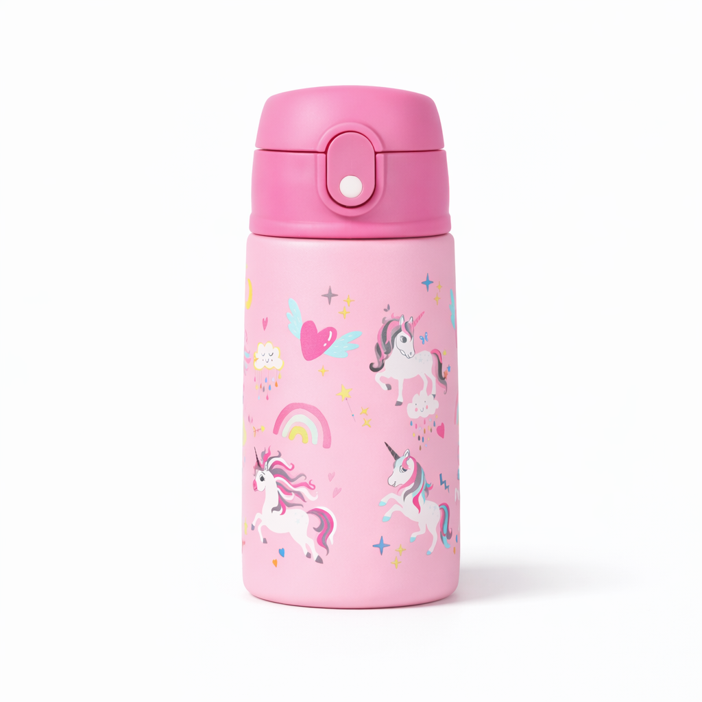 Bidon termiczny SOVENTI Unicorn Róż 400ml dla dziewczynek