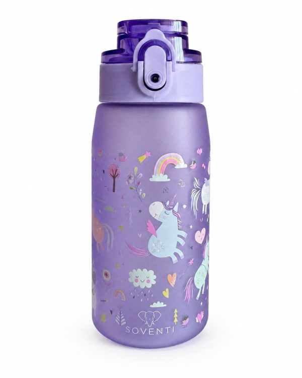 Bidon SOVENTI Jednorożce Fiolet 420 ml
