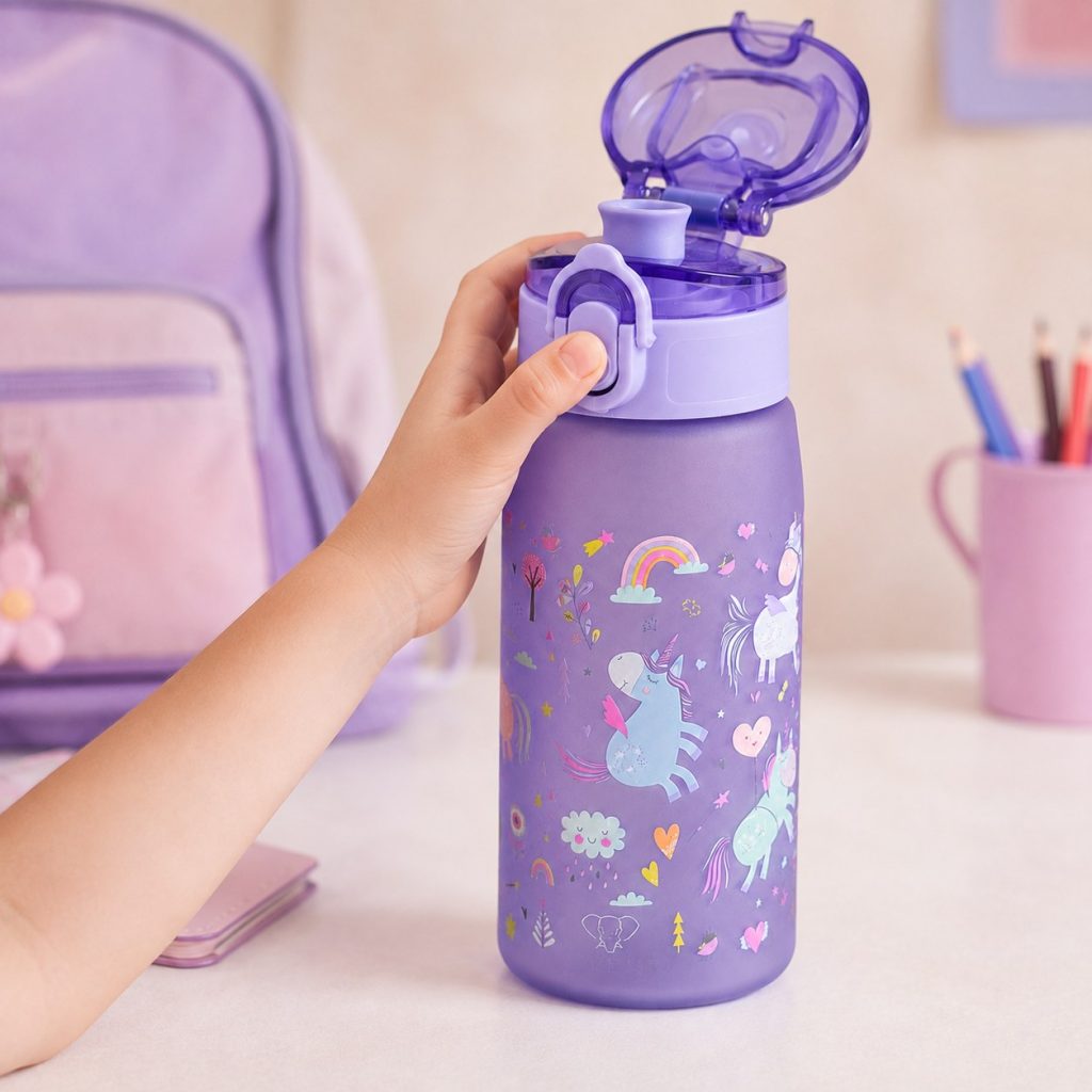 Bidon SOVENTI Jednorożce Fiolet 420 ml — zdjęcie 6