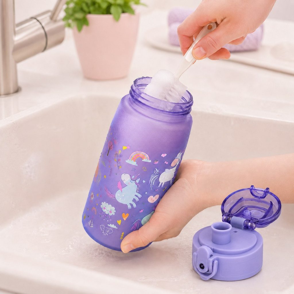 Bidon SOVENTI Jednorożce Fiolet 420 ml — zdjęcie 9