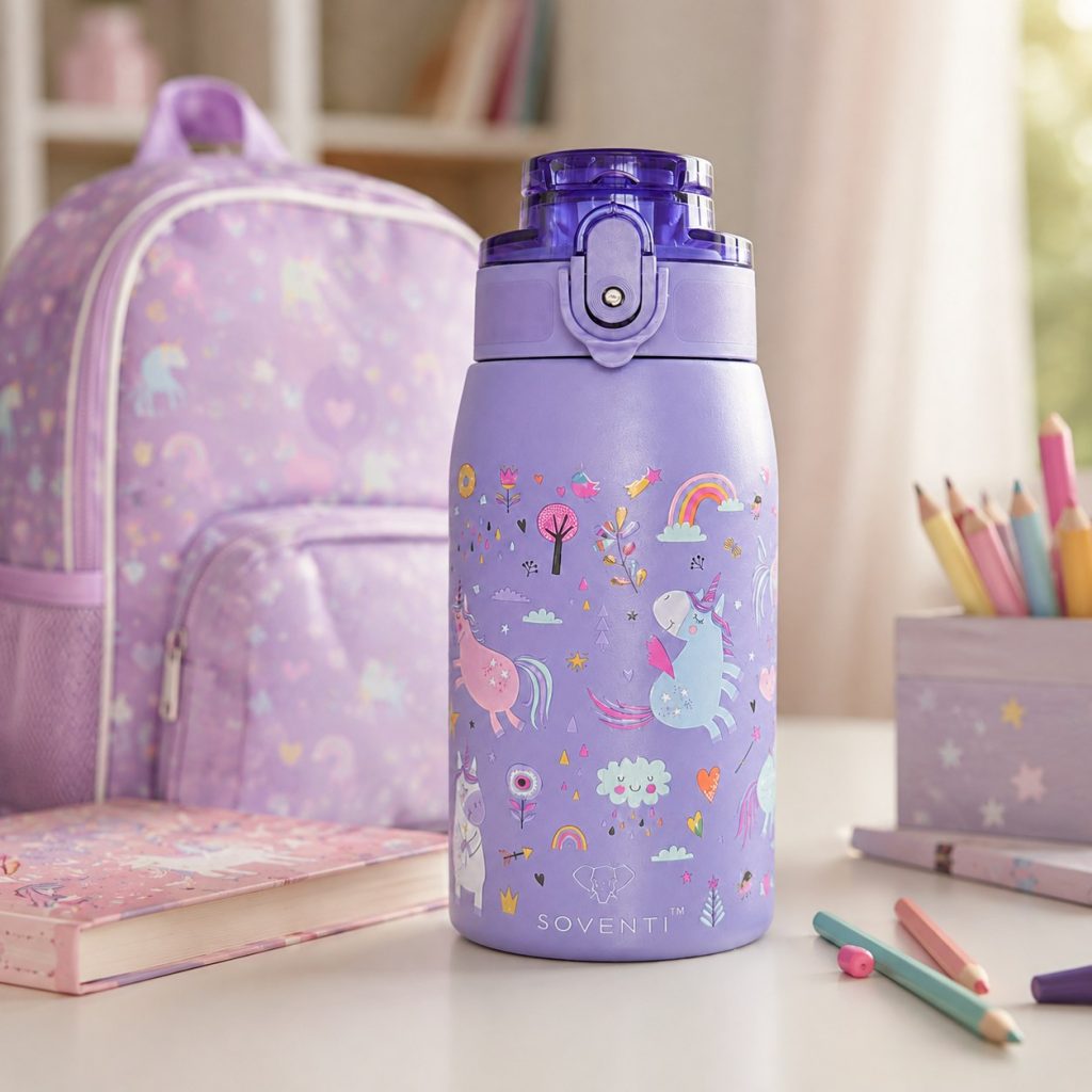 Bidon SOVENTI Jednorożce Lawenda 350 ml — zdjęcie 11