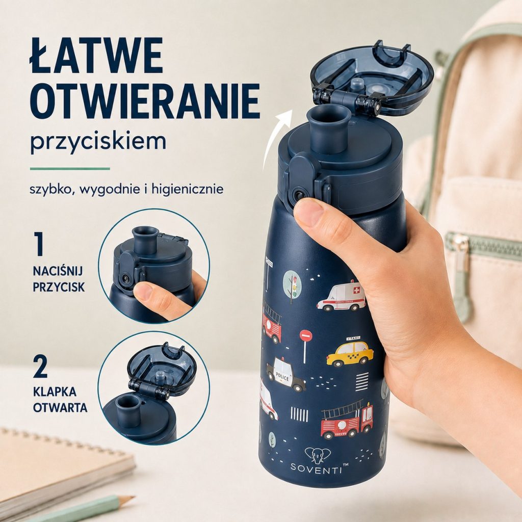 Bidon SOVENTI Pojazdy 350 ml — zdjęcie 2