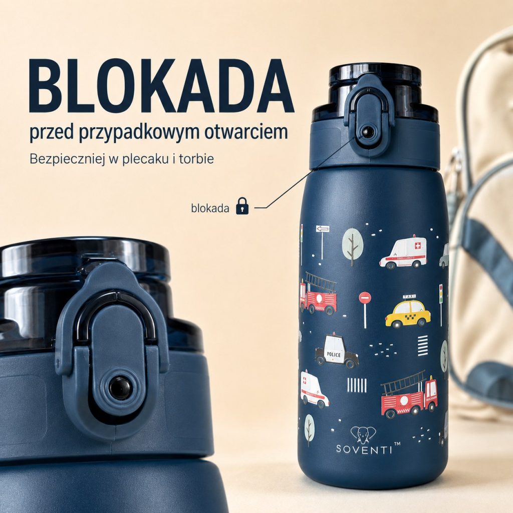 Bidon SOVENTI Pojazdy 350 ml — zdjęcie 3