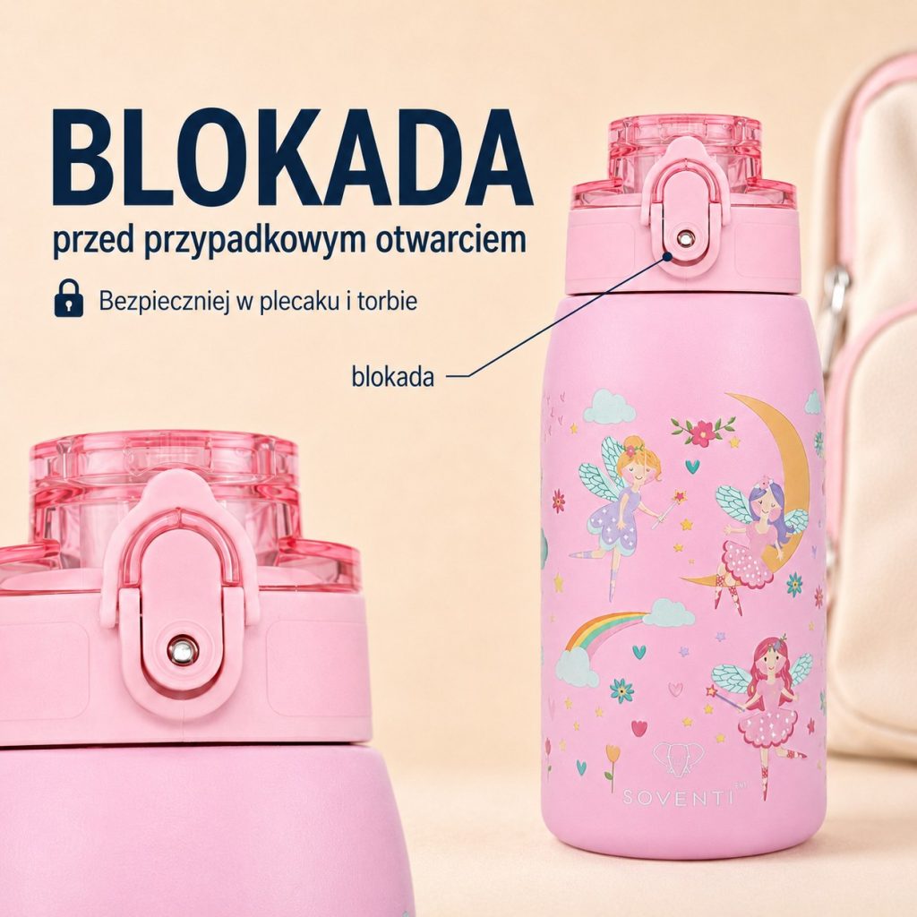 Bidon SOVENTI Wróżki Róż 350 ml — zdjęcie 3
